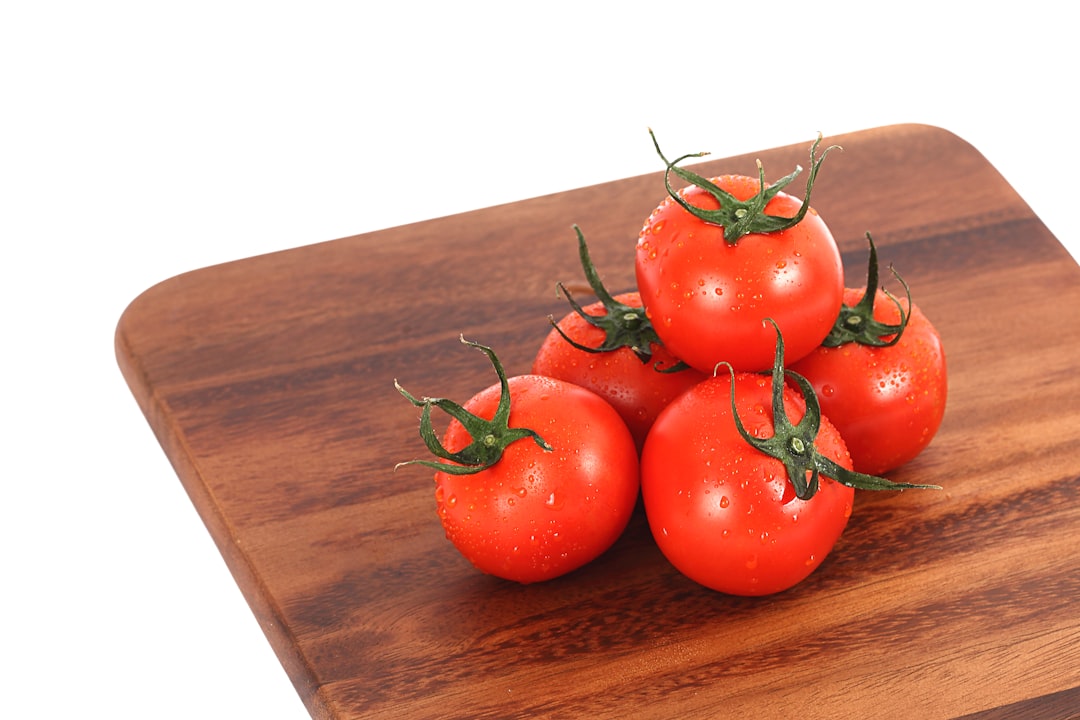 Fresh heirloom tomatoes and basil from local farm
